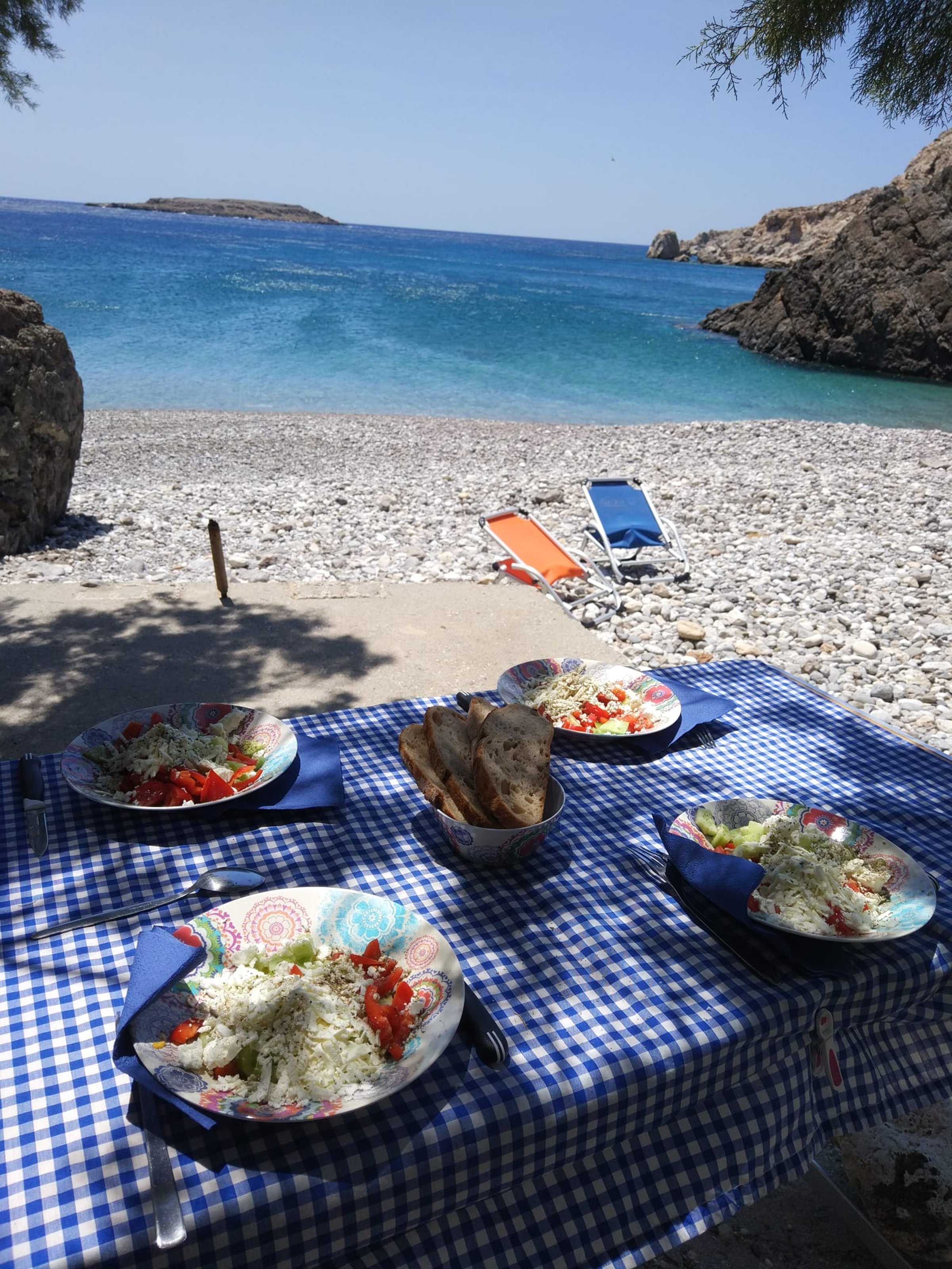 Barbecue privé sur la côte