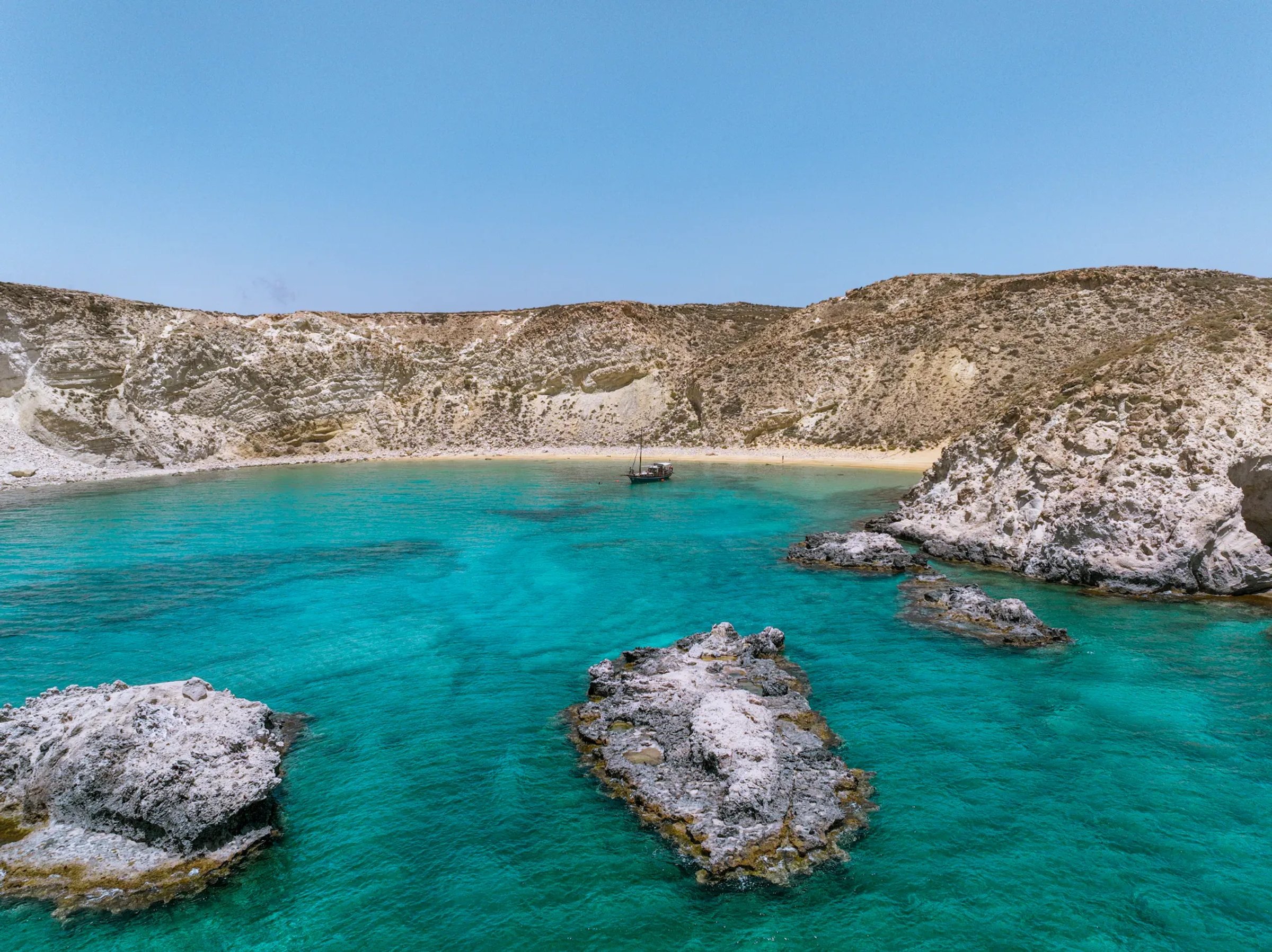 Voilier en bois vers Koufonissi